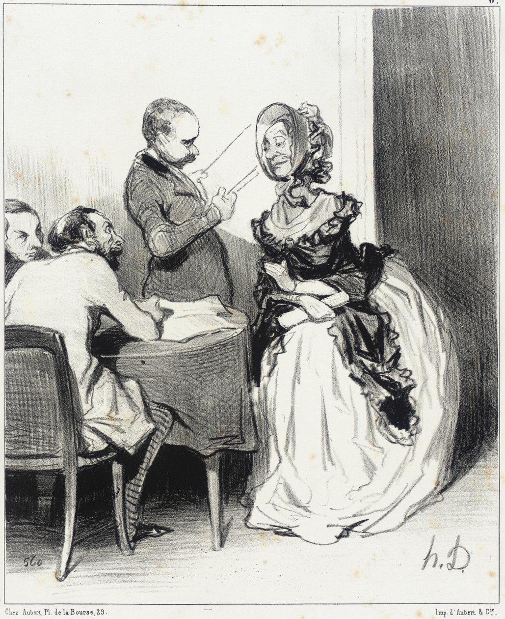 Heren, ik kom uw krant het volgende aanbieden... door Honoré Daumier