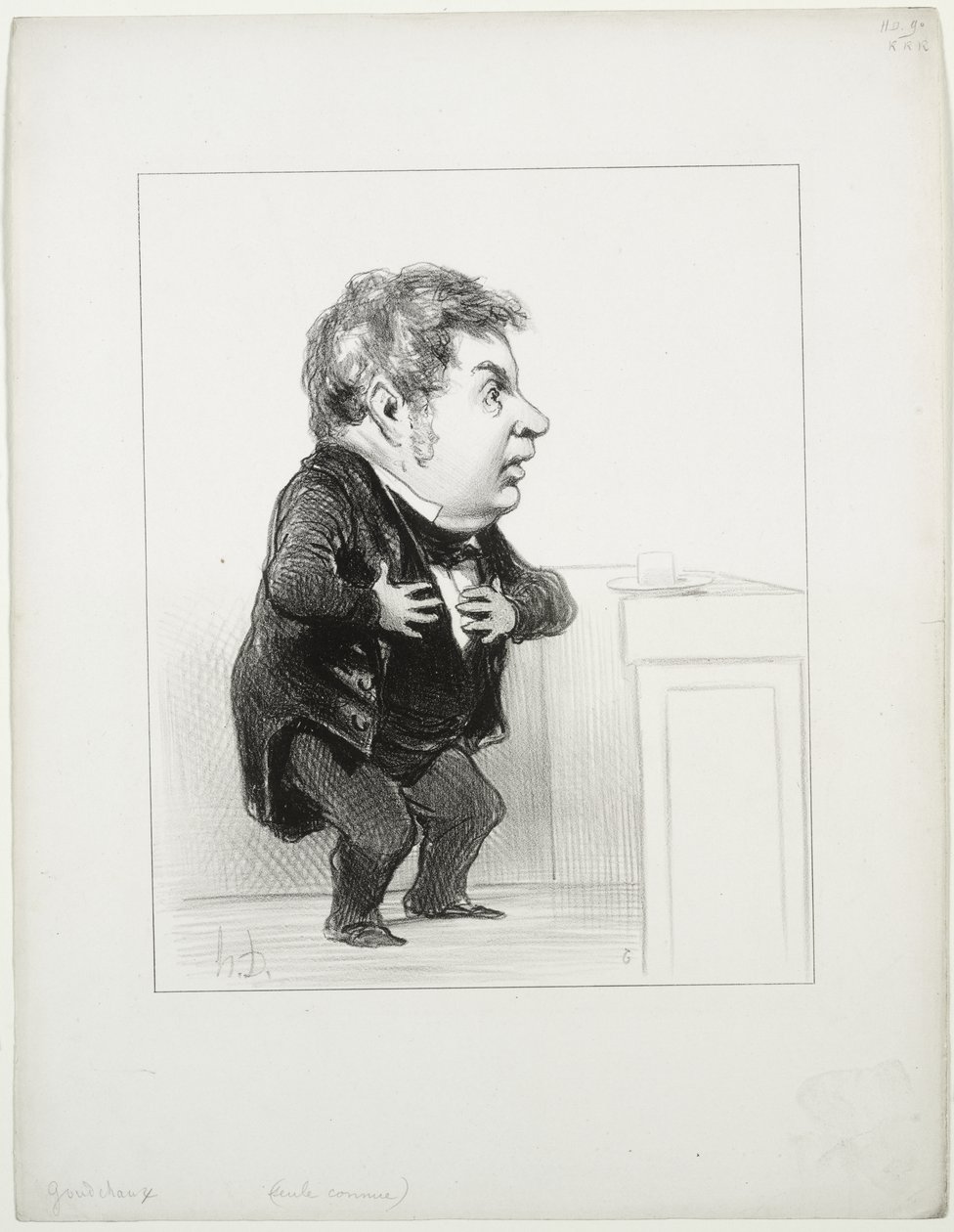 Michel Goudchaux door Honoré Daumier