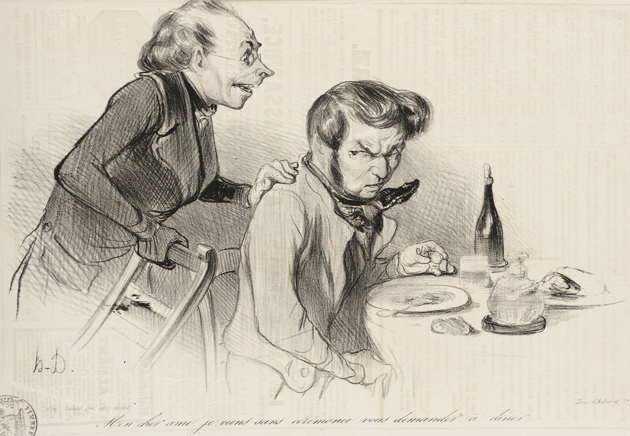 Beste vriend, ik kom zonder omhaal... door Honoré Daumier