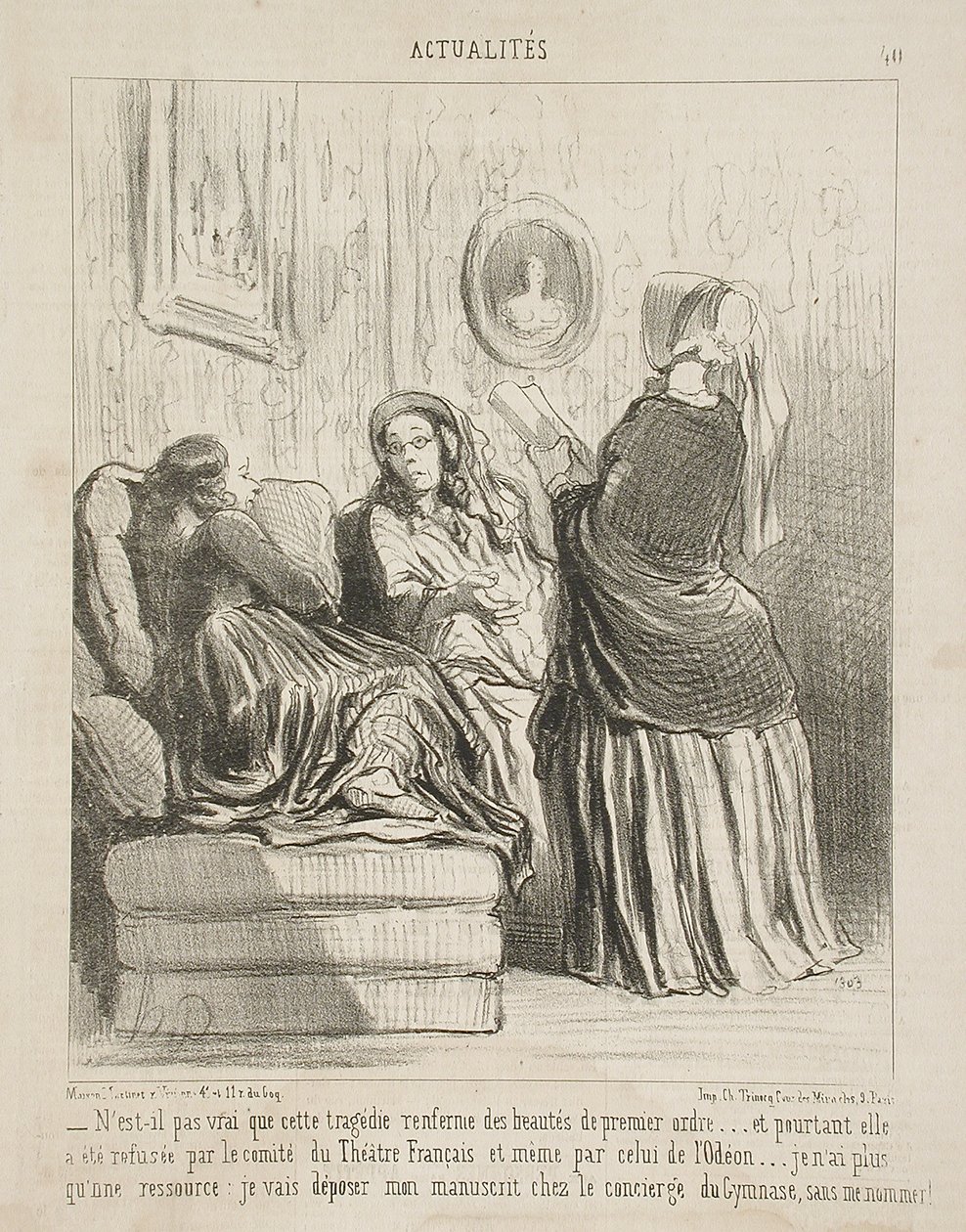 Is het niet waar dat deze tragedie schoonheden bevat...? door Honoré Daumier