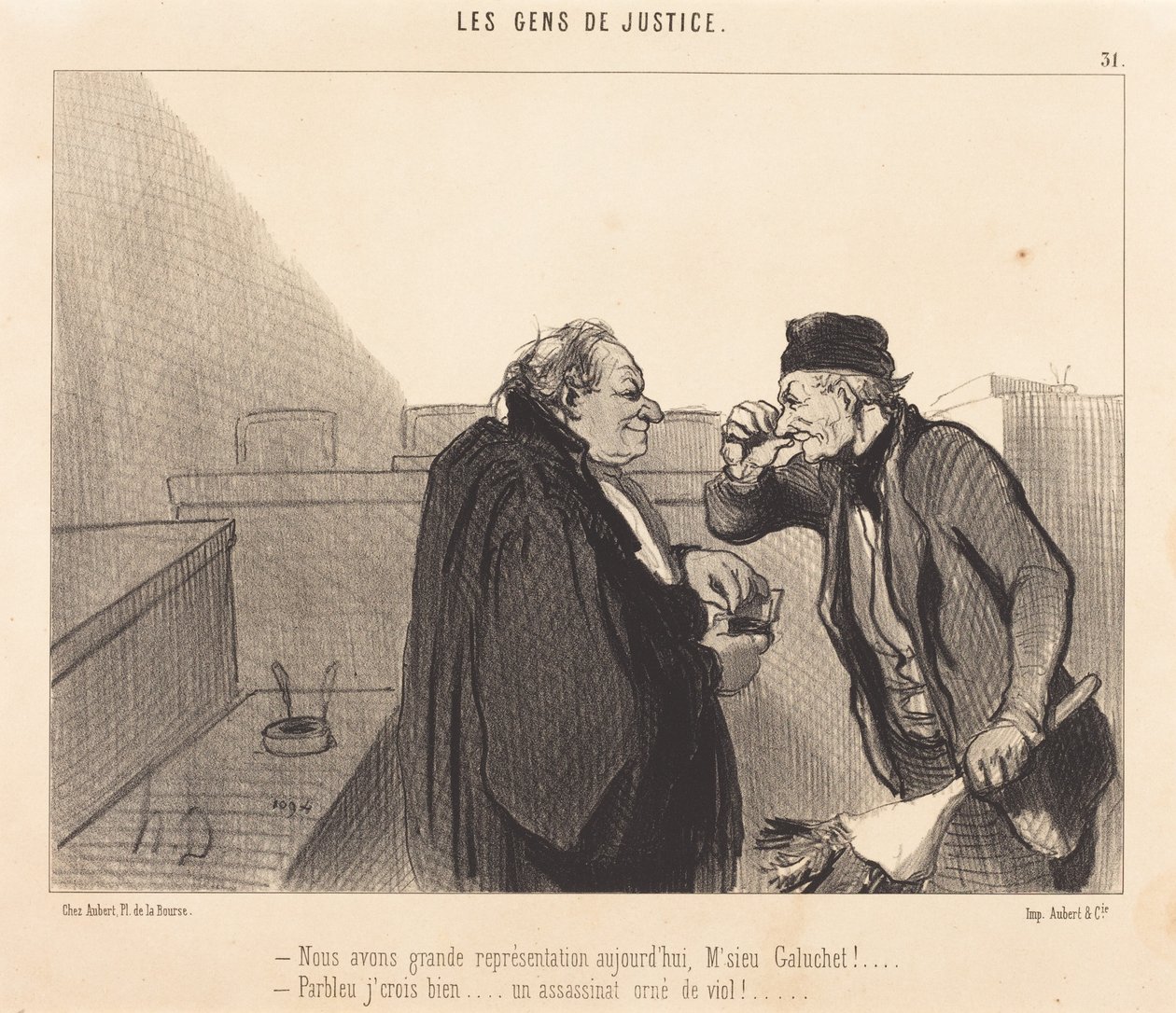 We hebben vandaag een groot publiek door Honoré Daumier