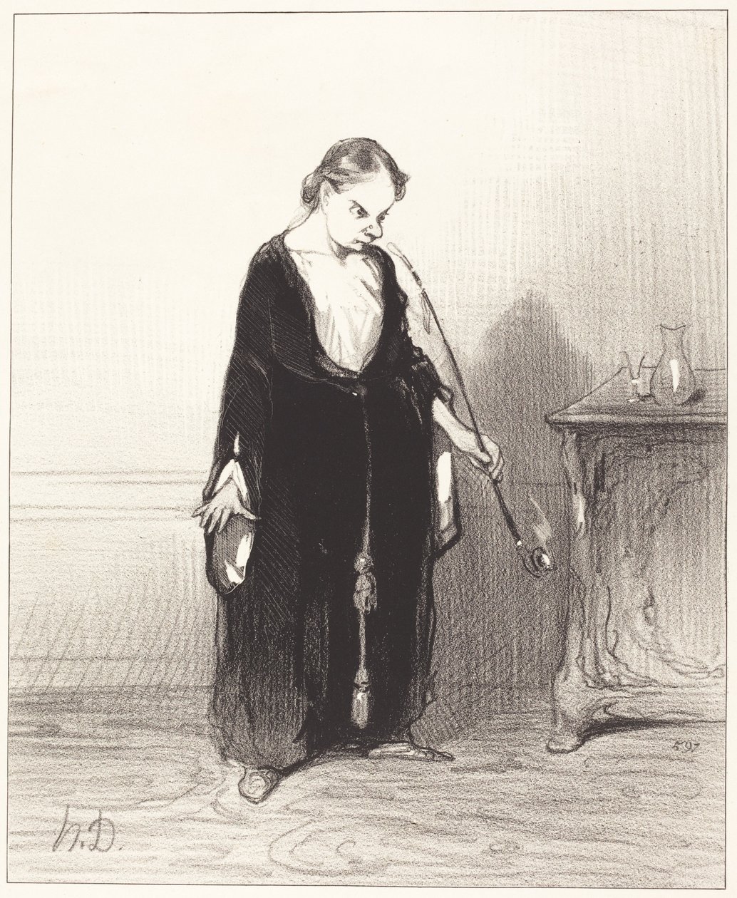 O plezier van opium dat je me ontneemt!... door Honoré Daumier