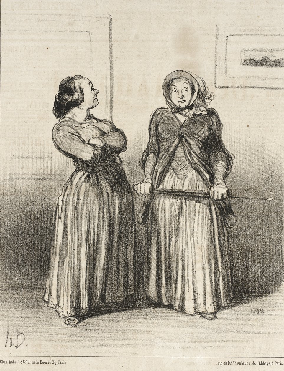 Er wordt wel gezegd dat mooie vrouwen... in trek zijn... door Honoré Daumier