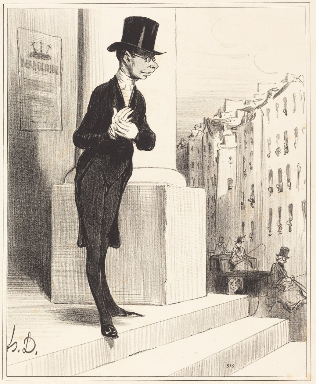 De profiteur door Honoré Daumier