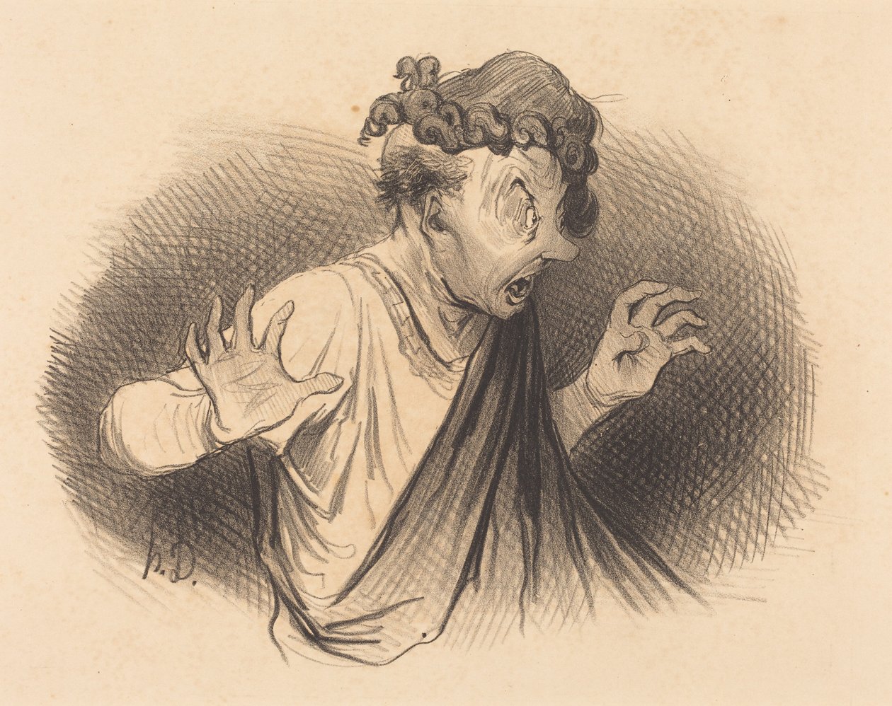 Voor wie zijn deze slangen... door Honoré Daumier