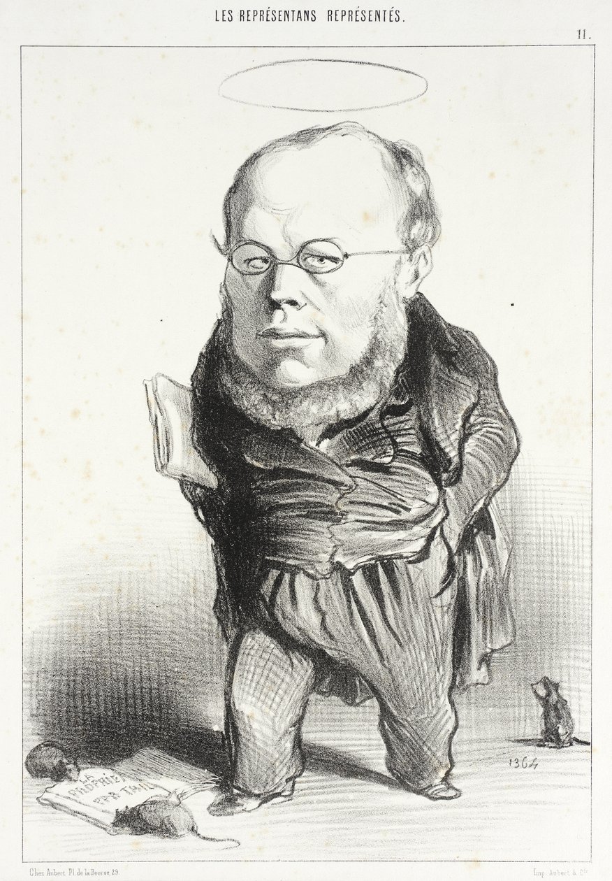 Proudhon door Honoré Daumier