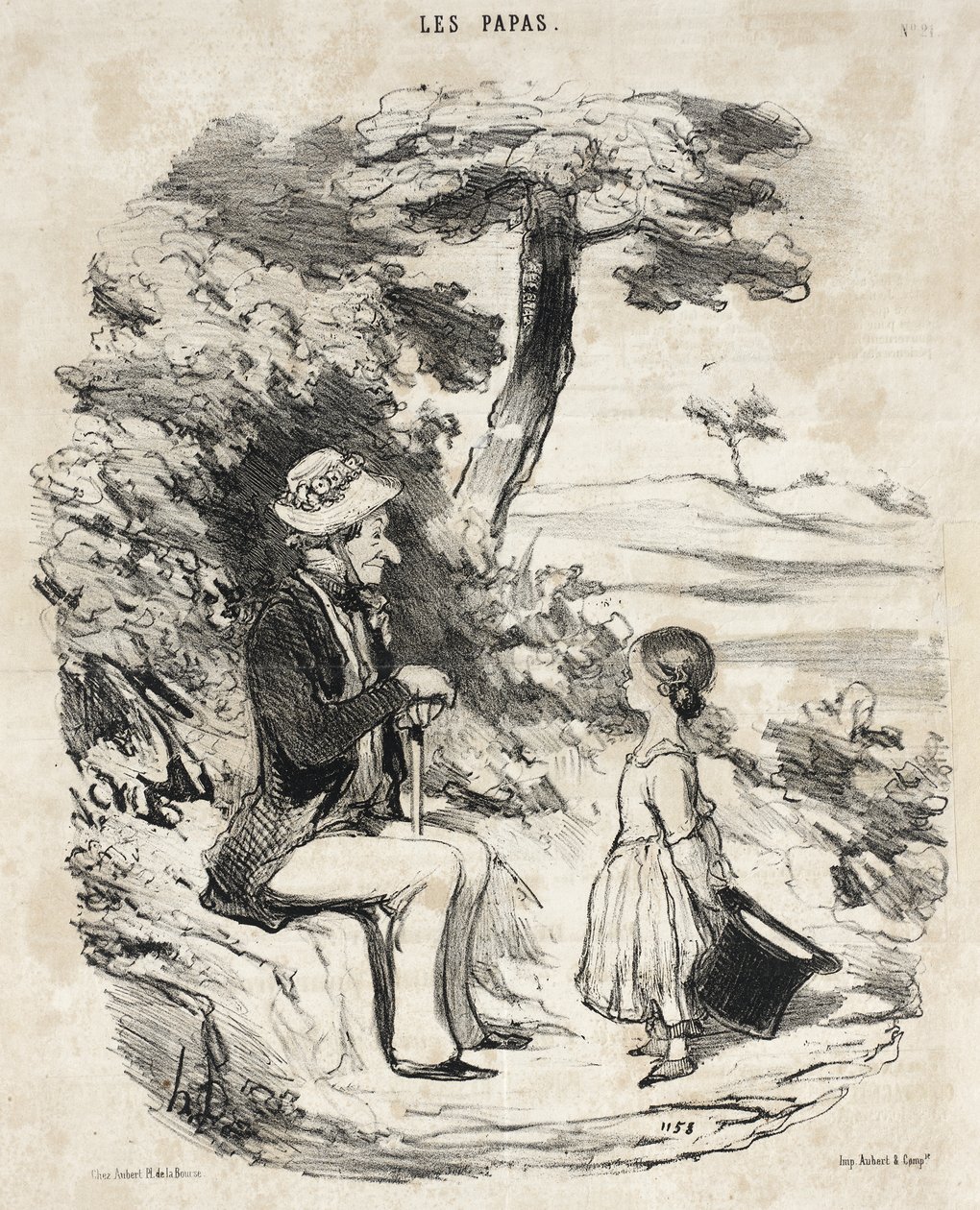 Als je een grappenmaker als vader hebt door Honoré Daumier