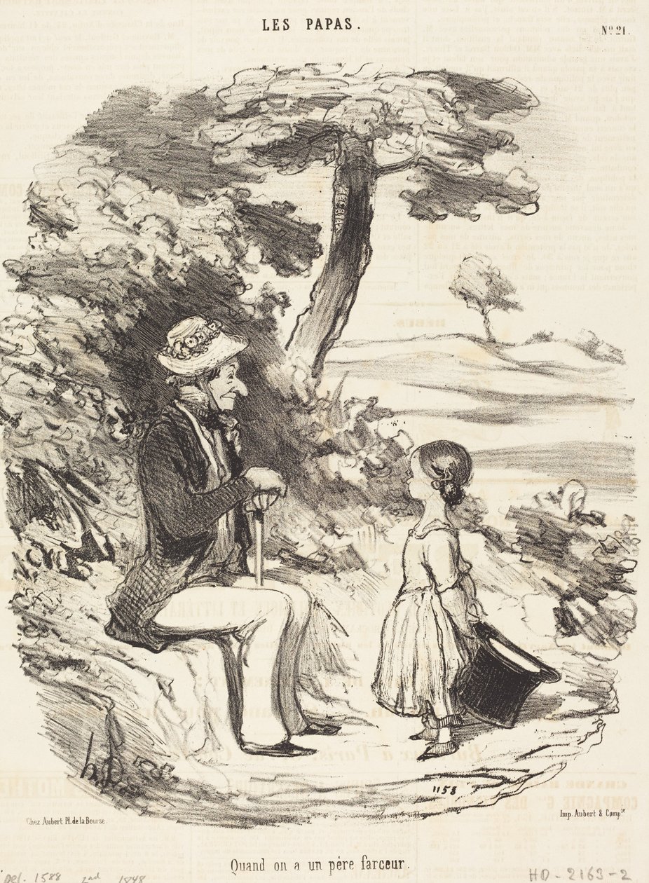 Wanneer men een grappige vader heeft door Honoré Daumier