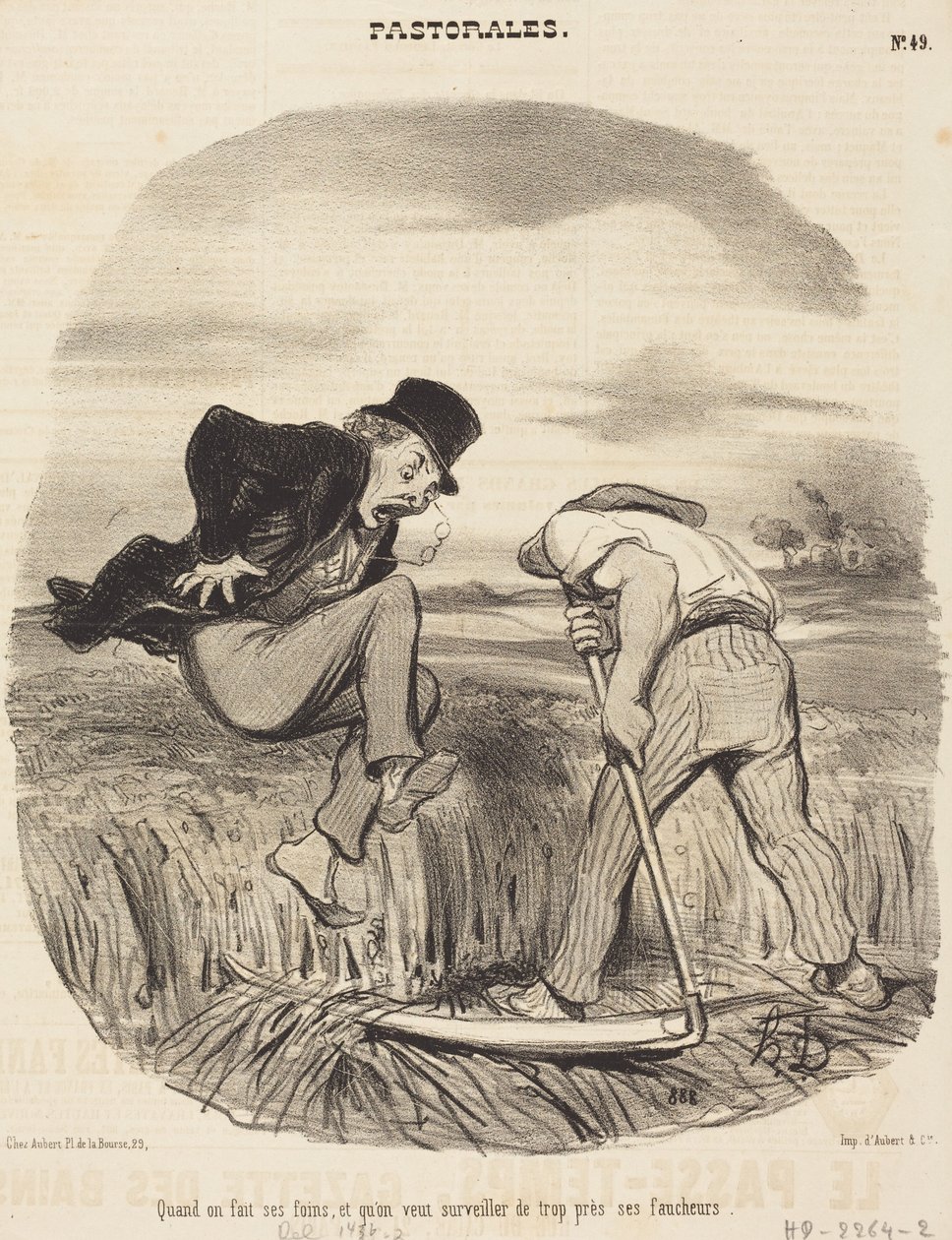 Als je het hooi aan het maken bent... door Honoré Daumier