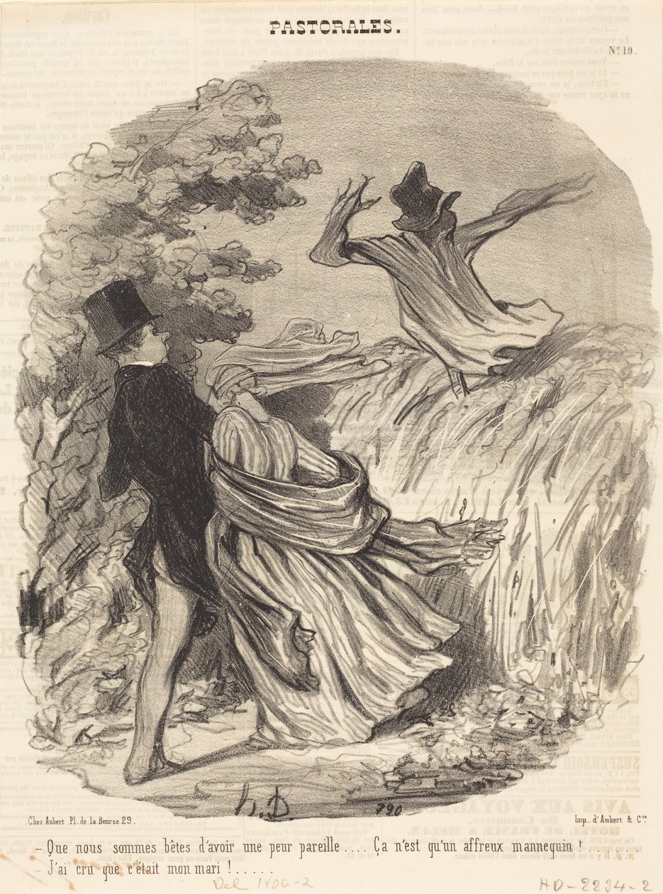 Wat zijn we toch dom dat we zo bang zijn... door Honoré Daumier
