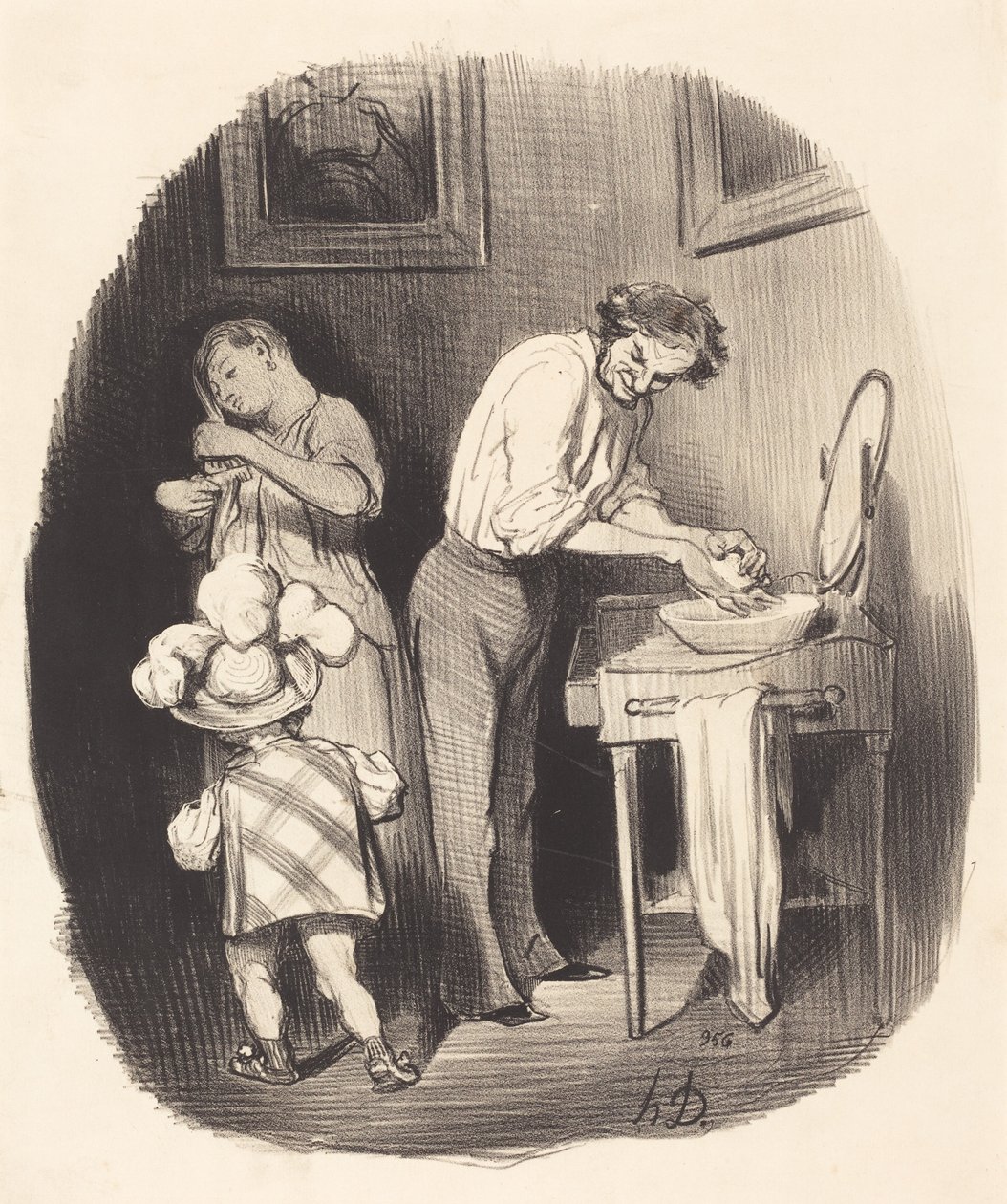 Wat is hij toch aardig zo, Dodore... door Honoré Daumier