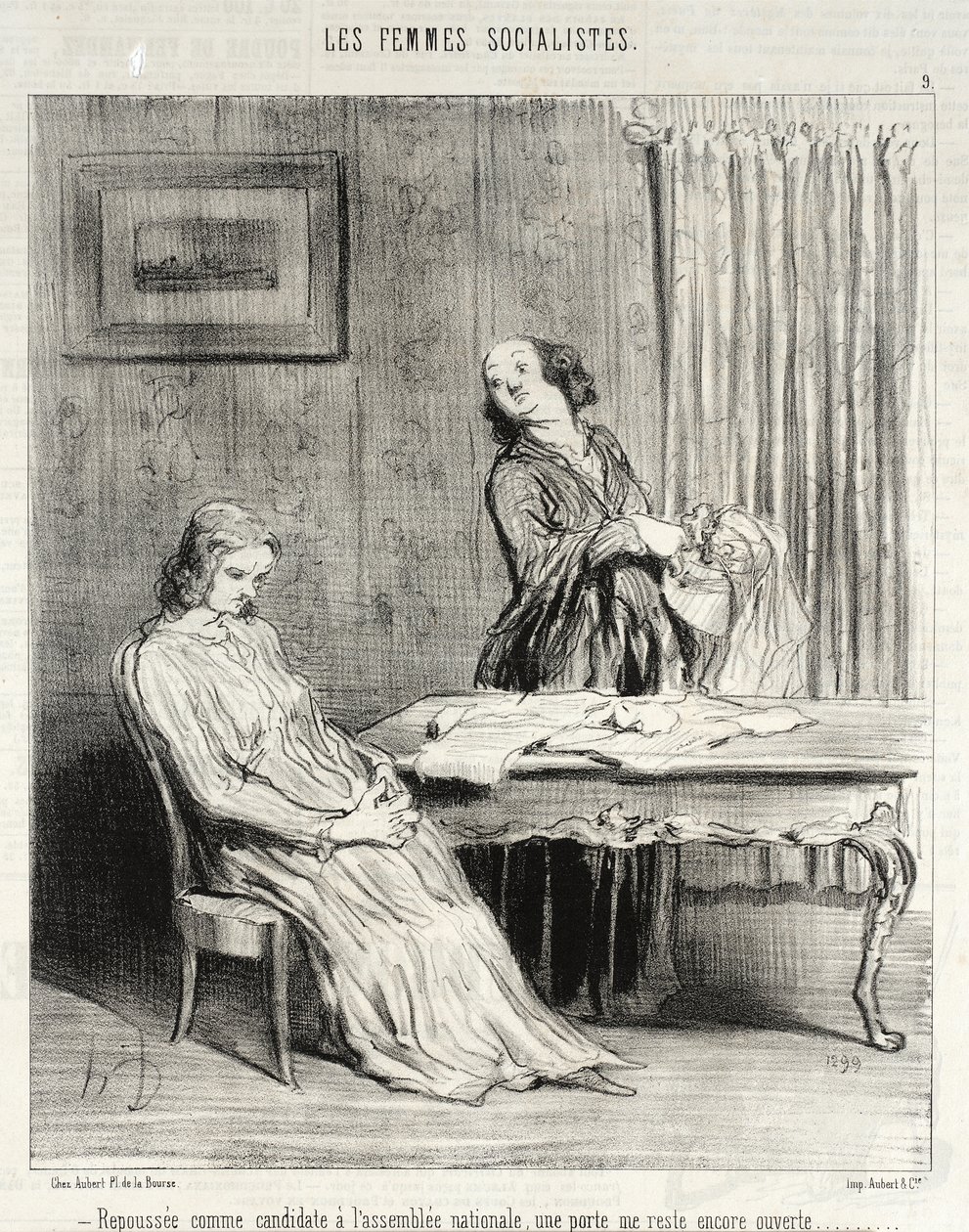 Uitgesteld... er blijft een deur voor me openstaan... door Honoré Daumier