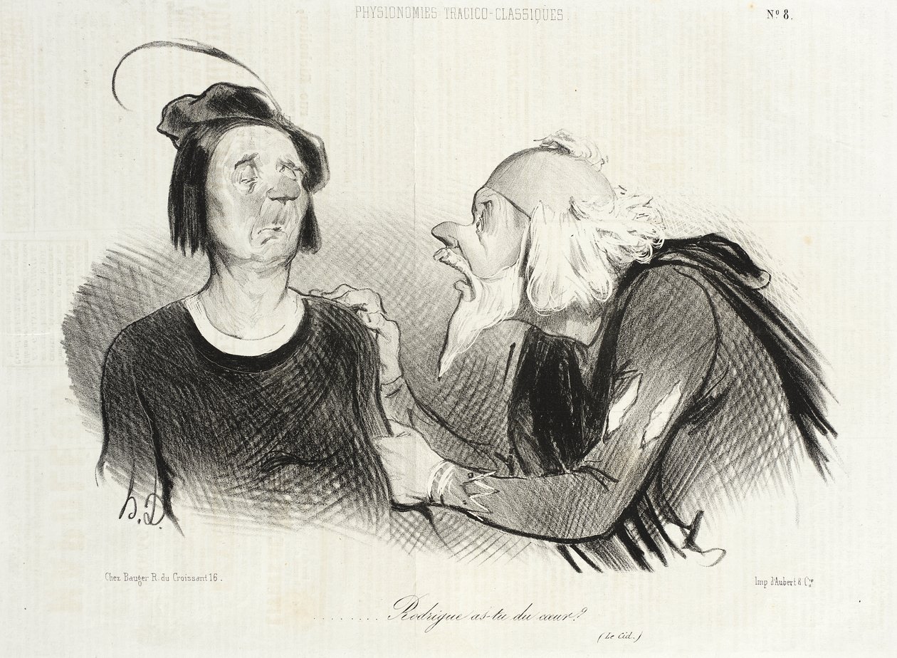 Rodrigue, heb je dan geen hart (Le Cid) door Honoré Daumier