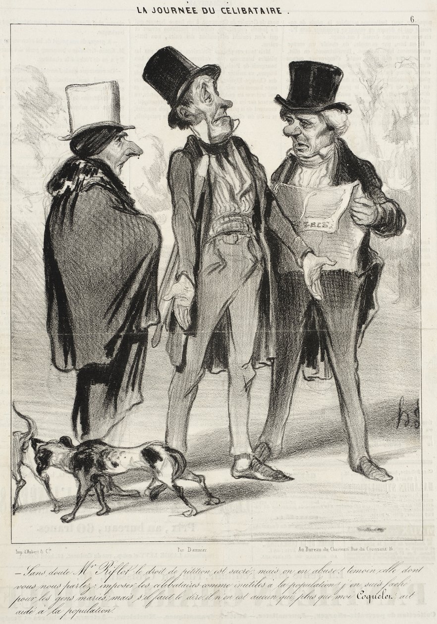 Ongetwijfeld heeft de heer Riflot gelijk... door Honoré Daumier