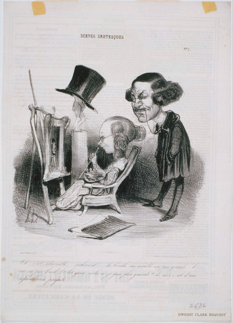 Groteske scènes: O! Dat is bewonderenswaardig... door Honoré Daumier