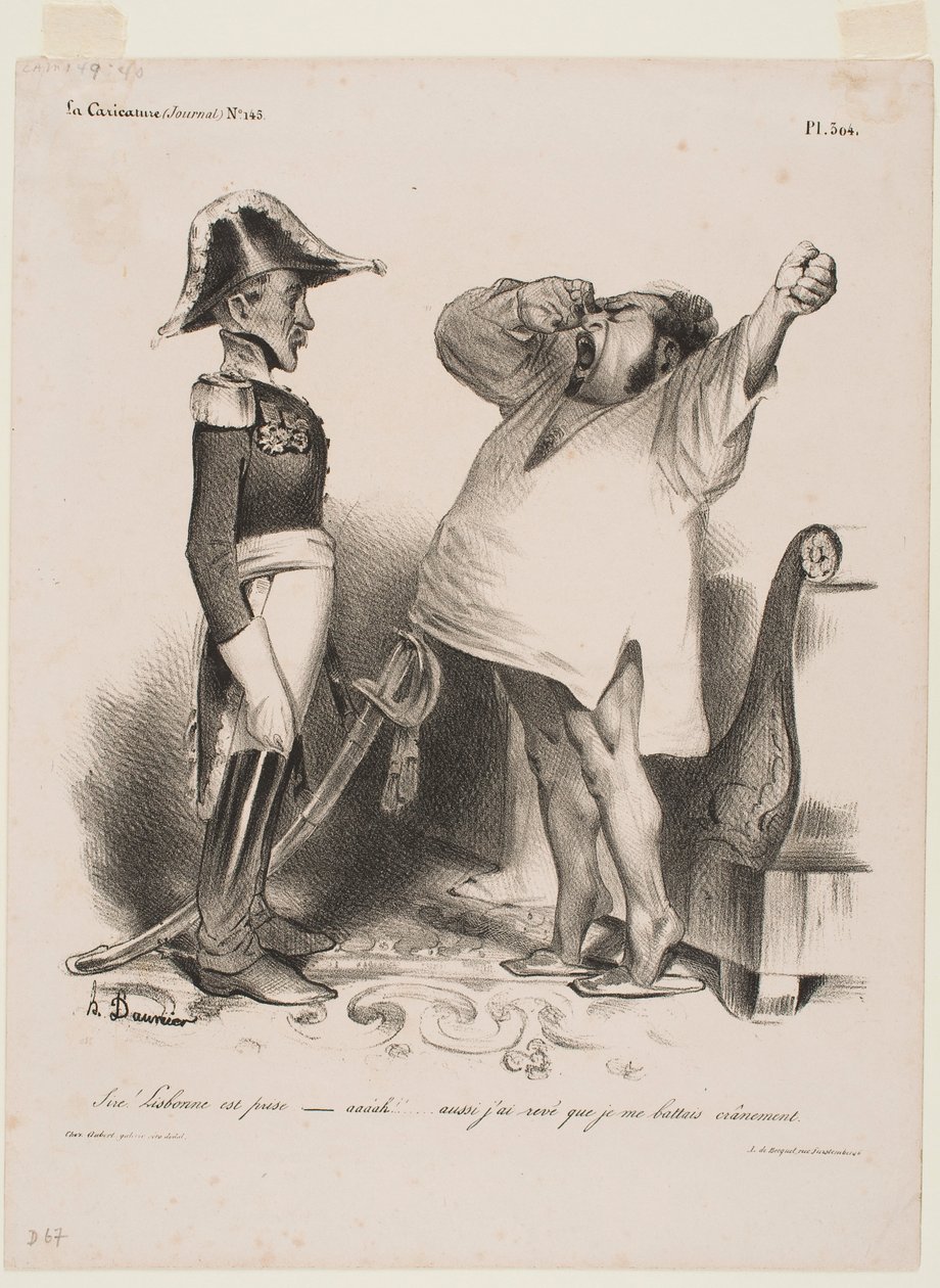 Sire! Lissabon is ingenomen door Honoré Daumier