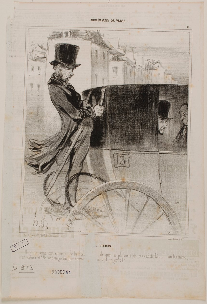 De man van de deurwaarder door Honoré Daumier