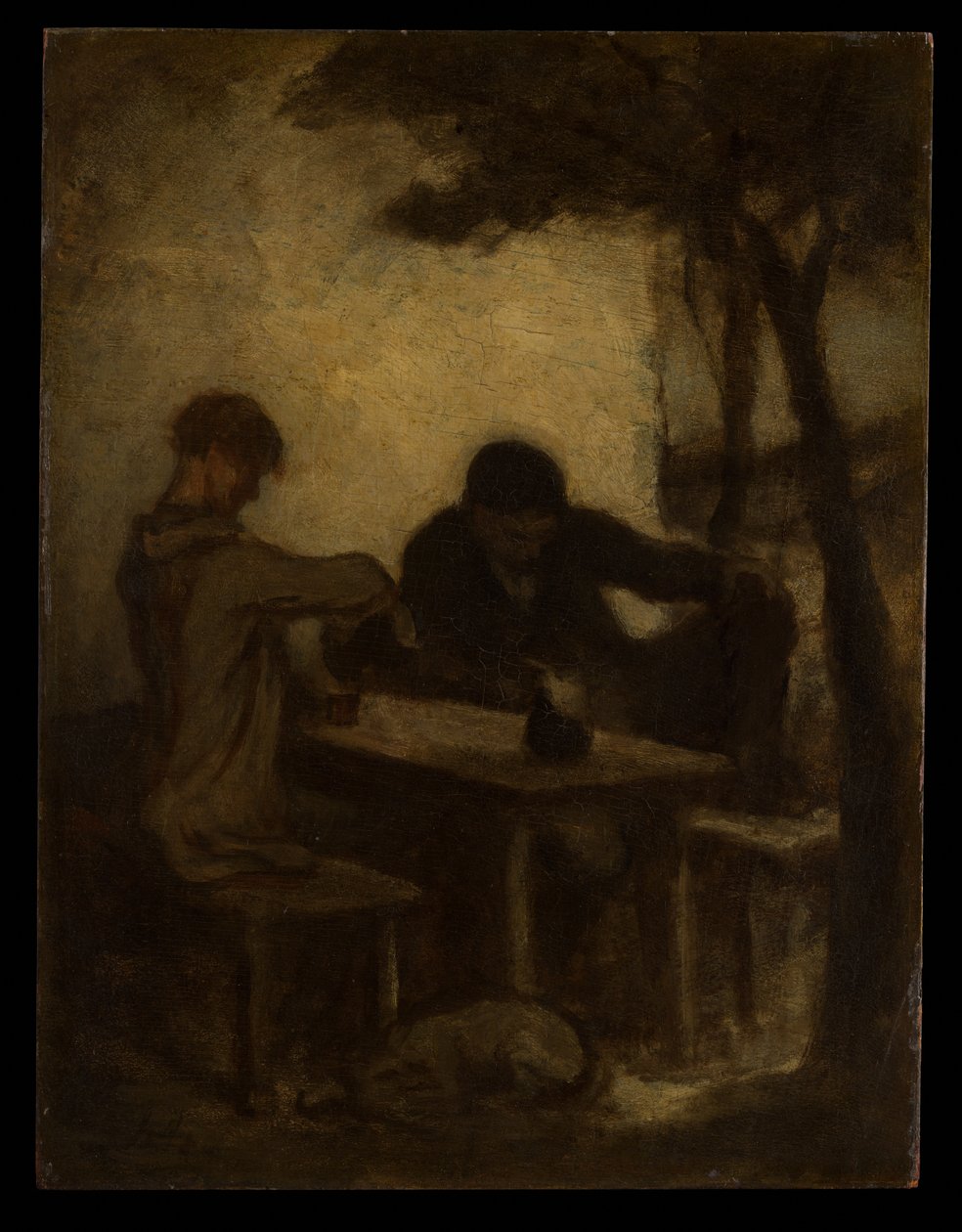 De drinkers door Honoré Daumier