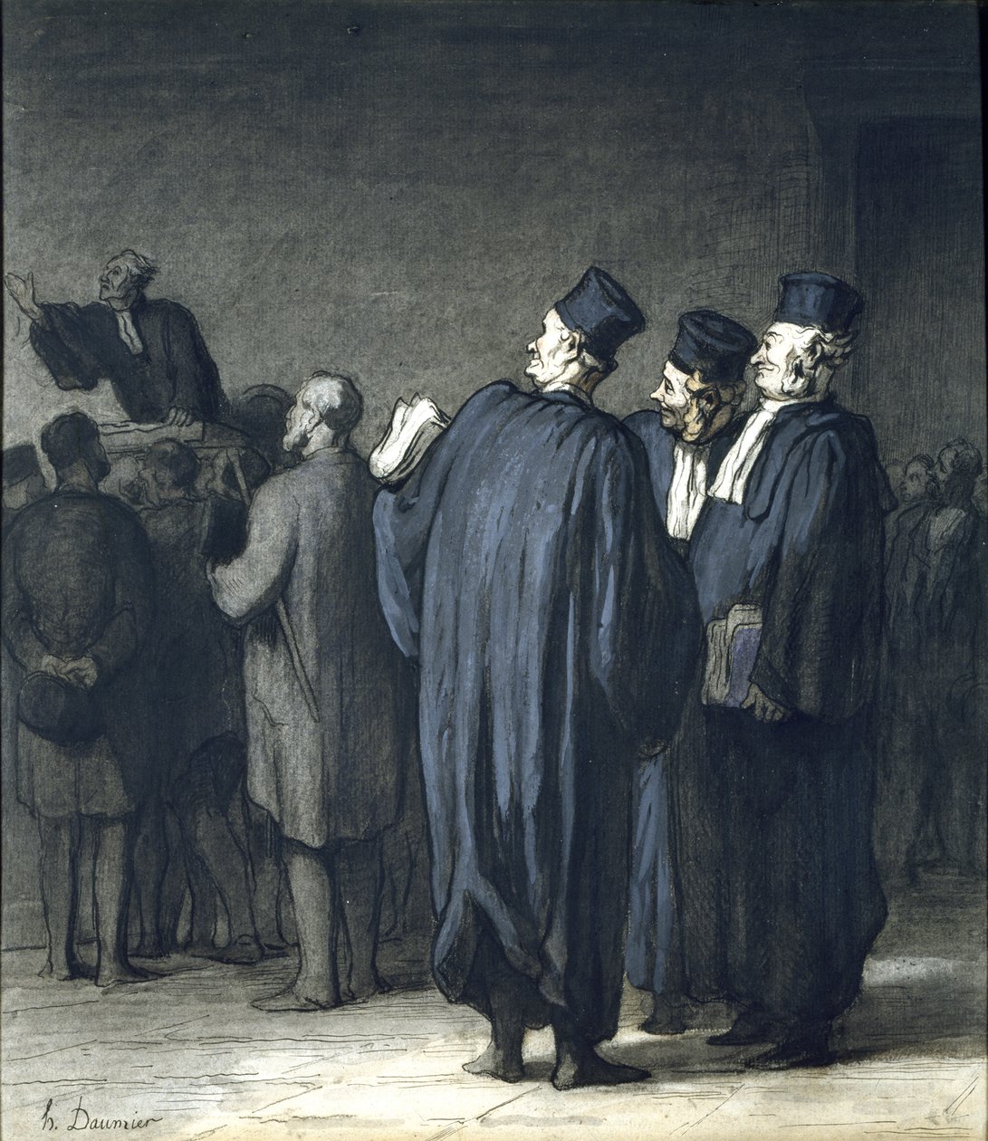 De advocaten door Honoré Daumier
