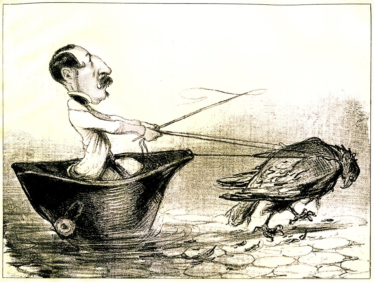 De Napoleontische lijnboot, de terugkeer van Napoleon III uit ballingschap door Honore Daumier