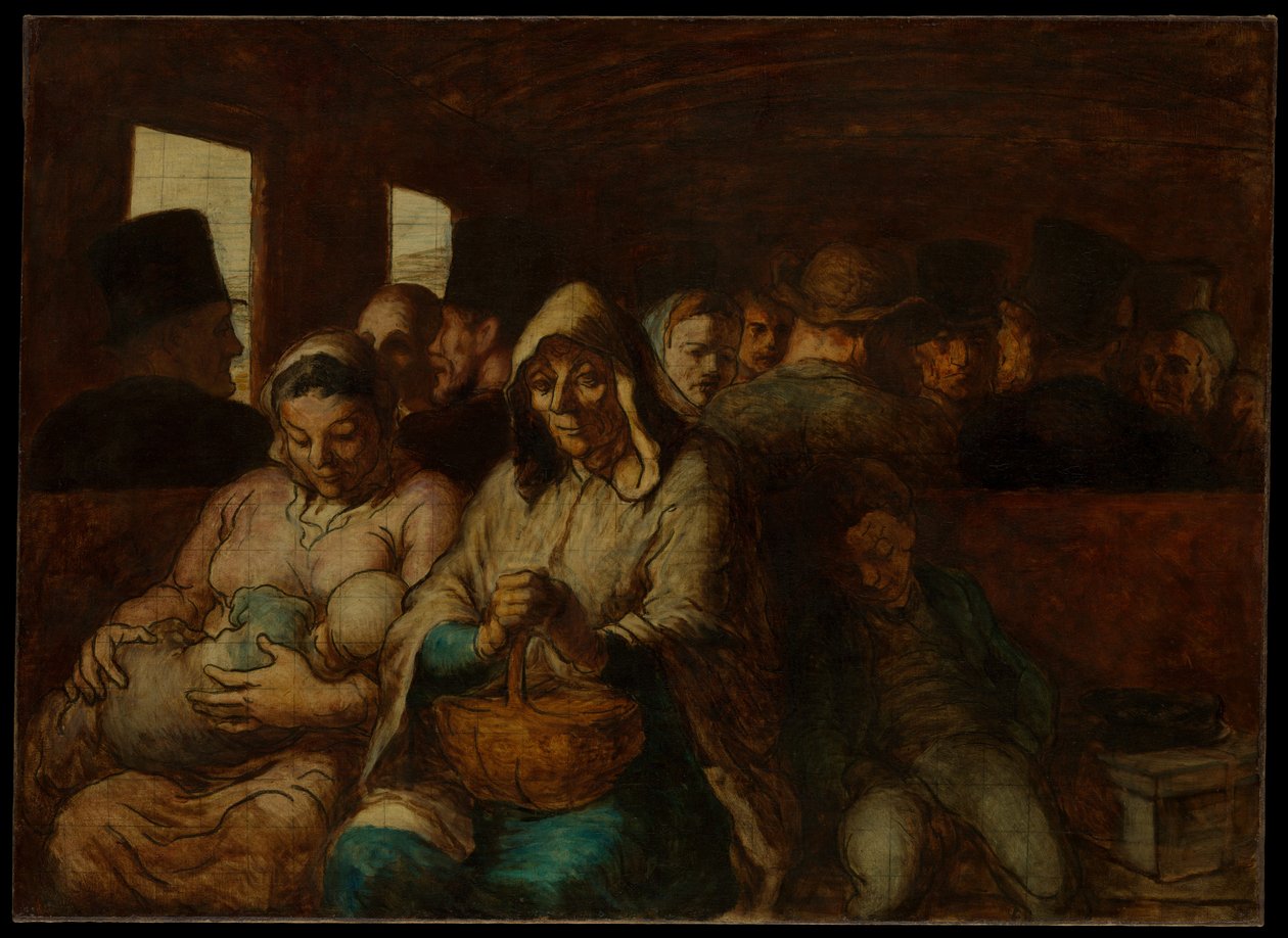 De derdeklasrijtuig door Honoré Daumier