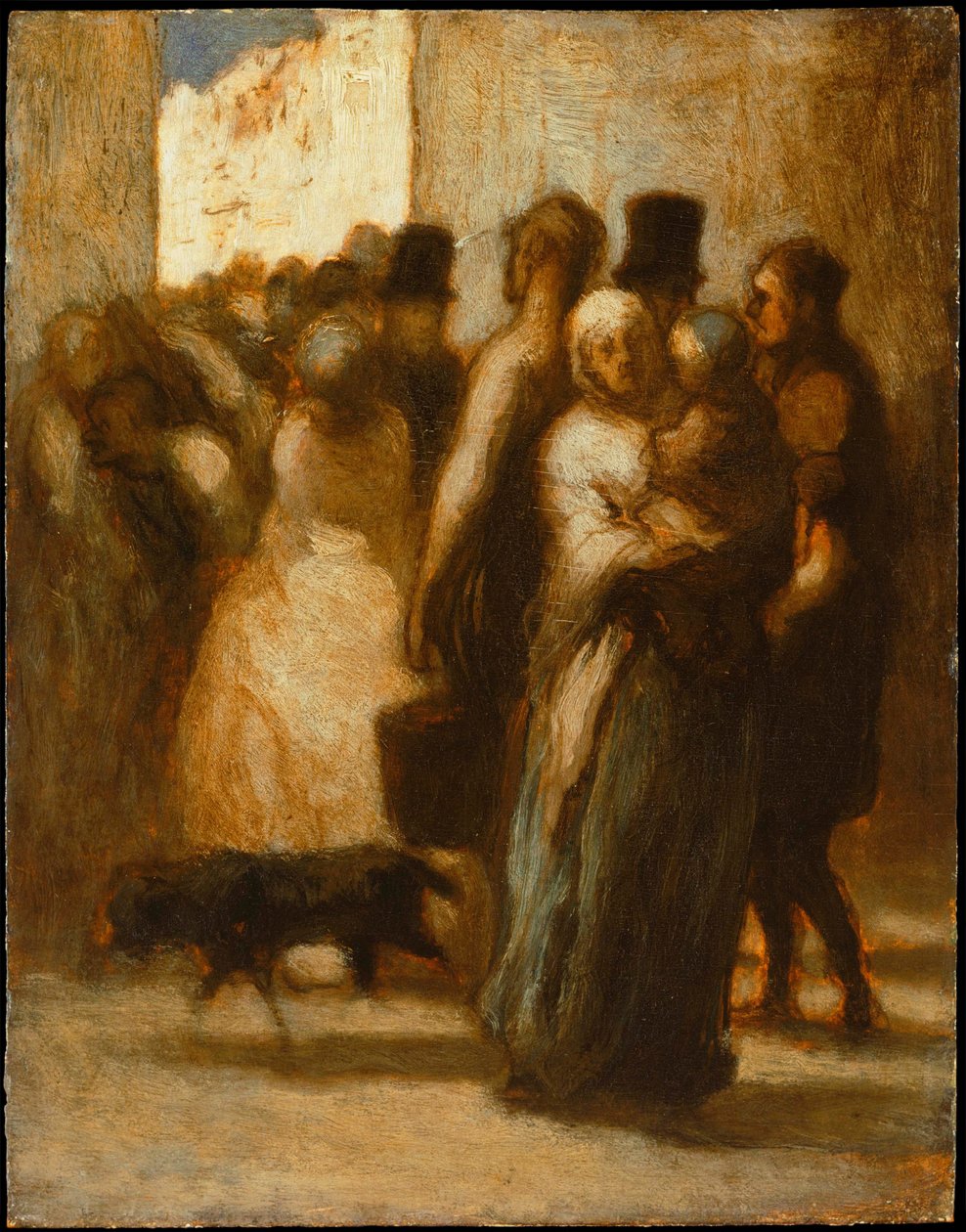 Naar de straat door Honoré Daumier