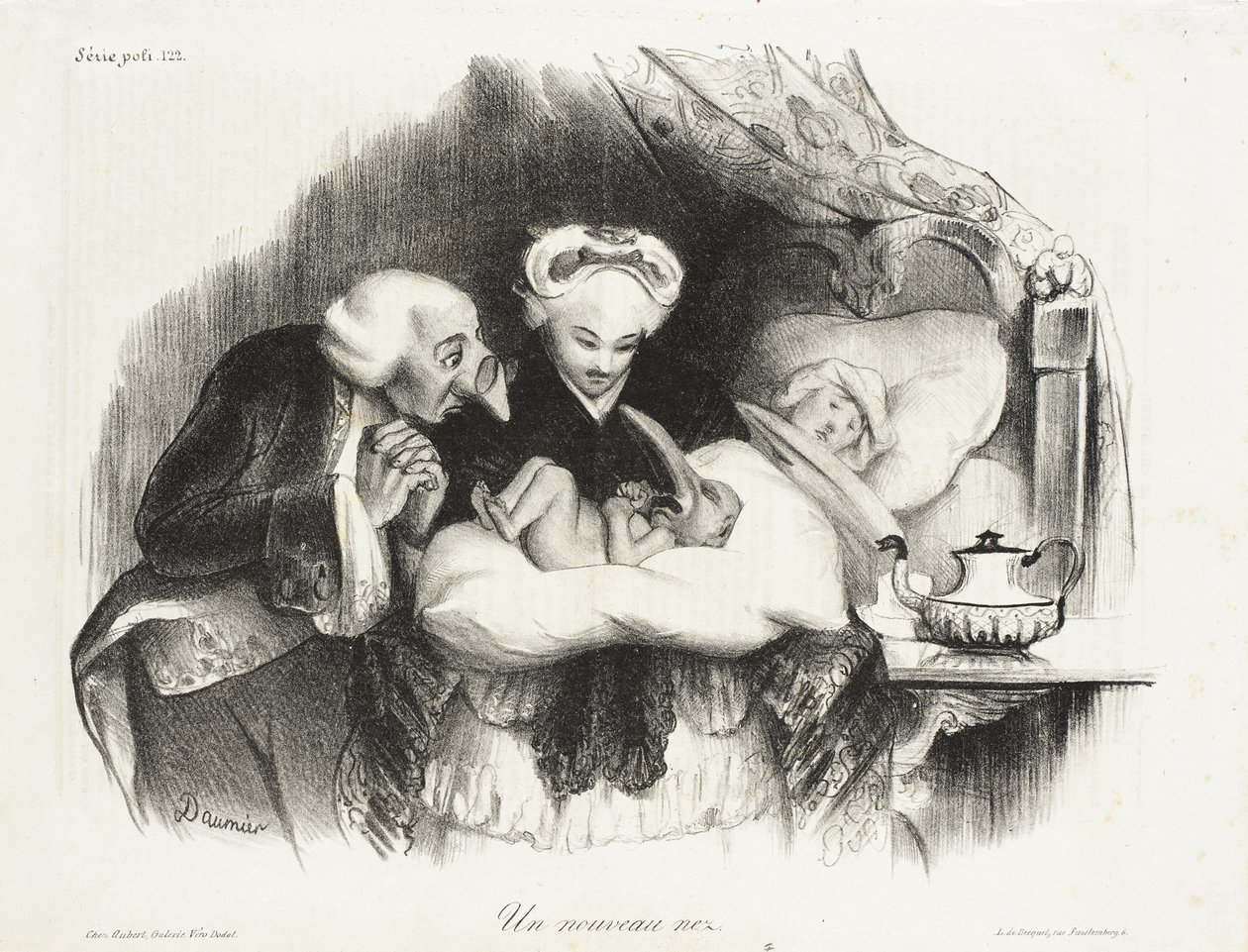 Een nieuwe neus door Honoré Daumier