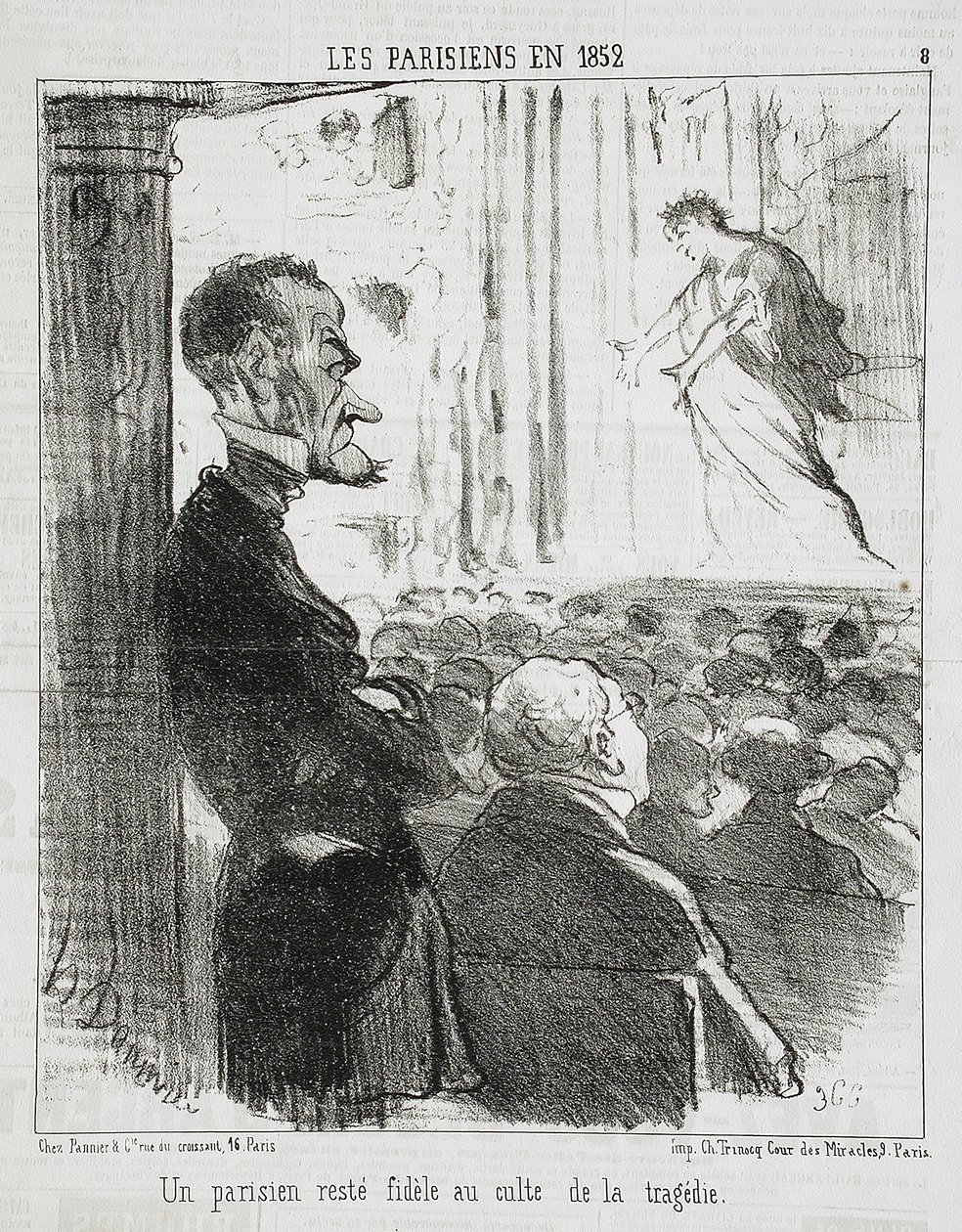 Een Parijzenaar die trouw is gebleven... door Honoré Daumier
