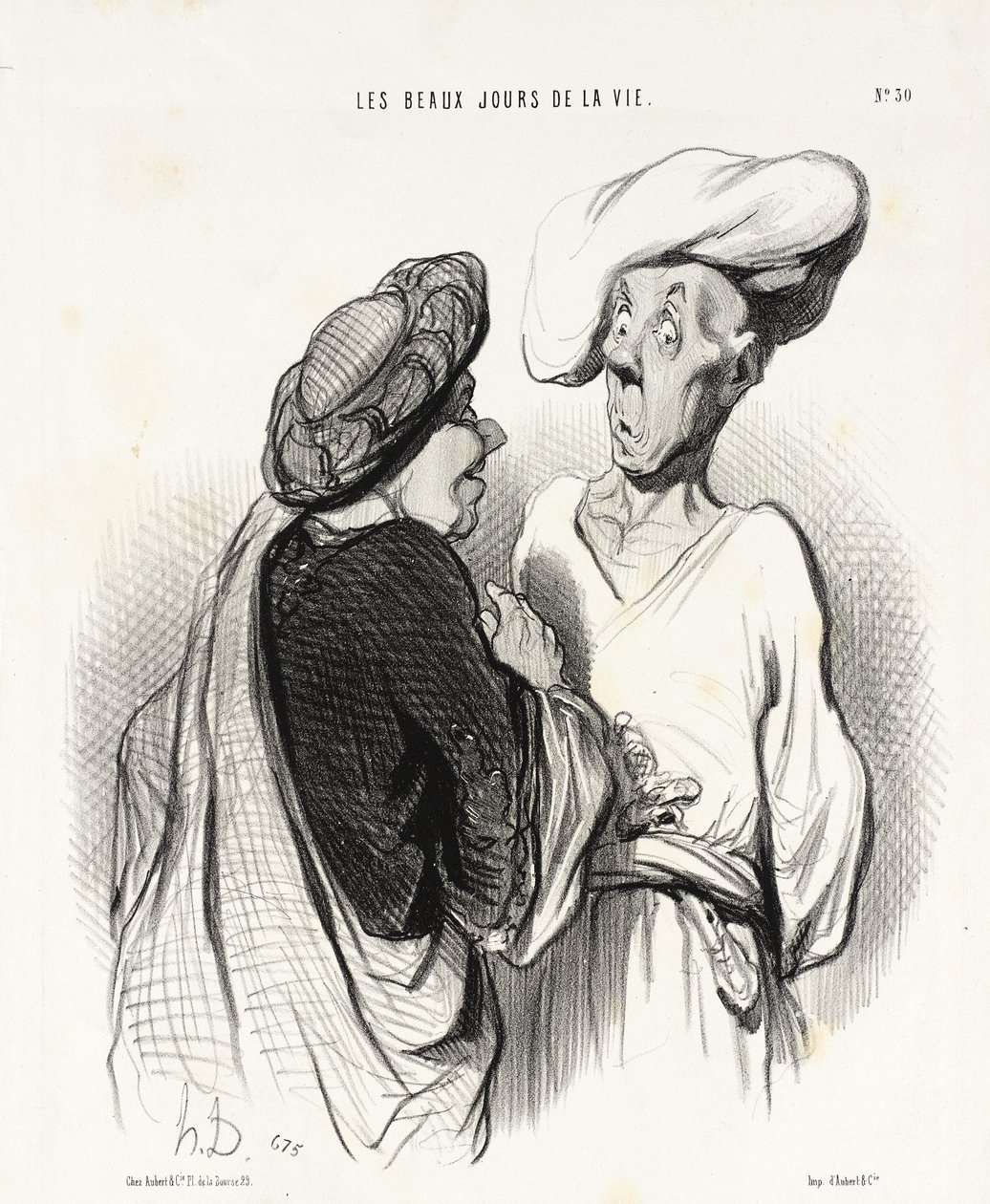 Een gebruik uit India door Honoré Daumier