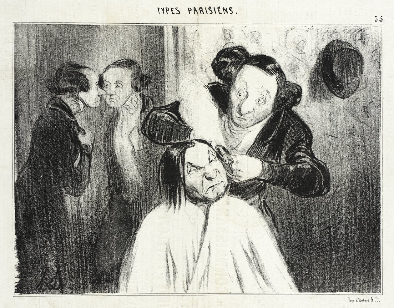 Een schot! door Honoré Daumier