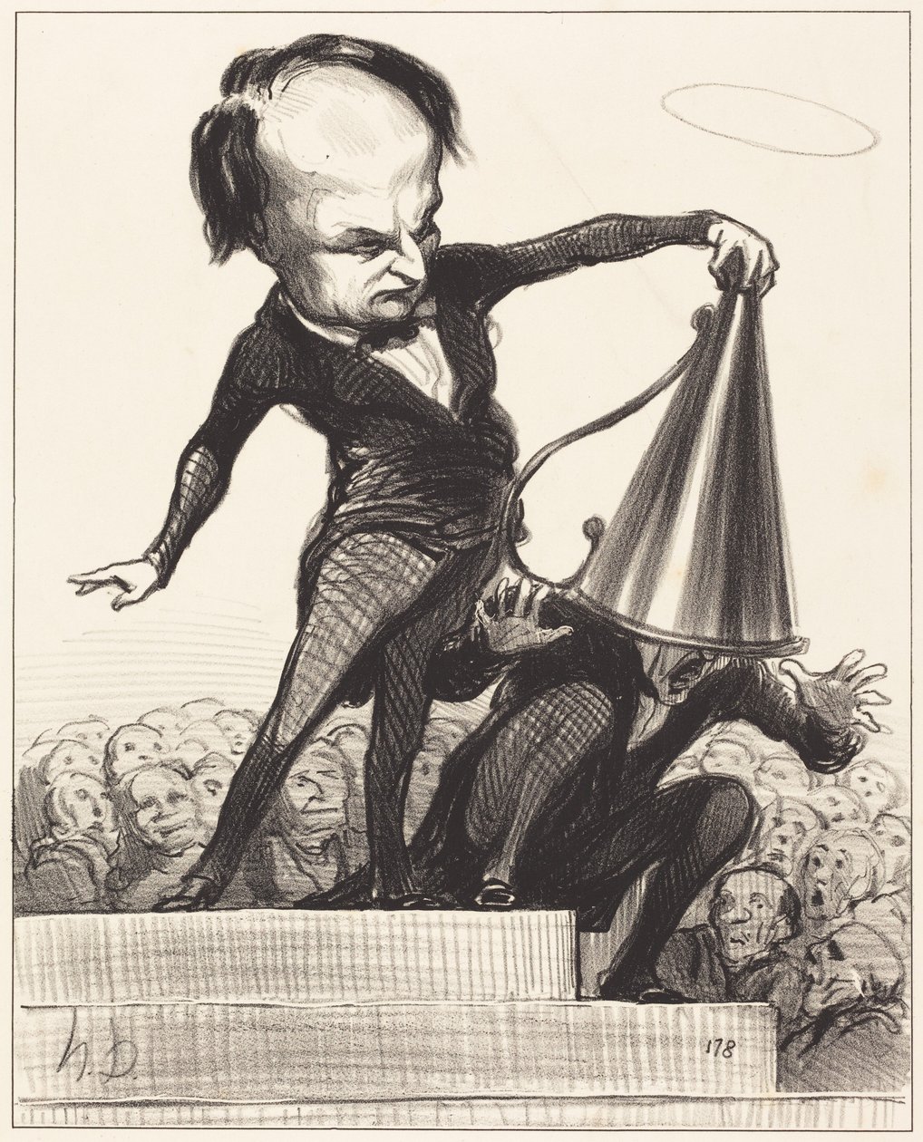 De ene glorie dooft de andere uit door Honoré Daumier