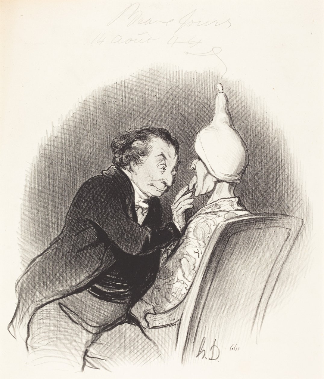 Een gelukkige vondst door Honoré Daumier