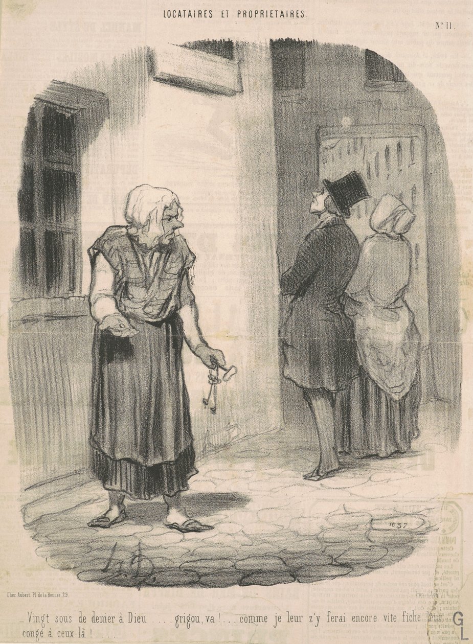 Vingt sous de denier a Dieu door Honoré Daumier