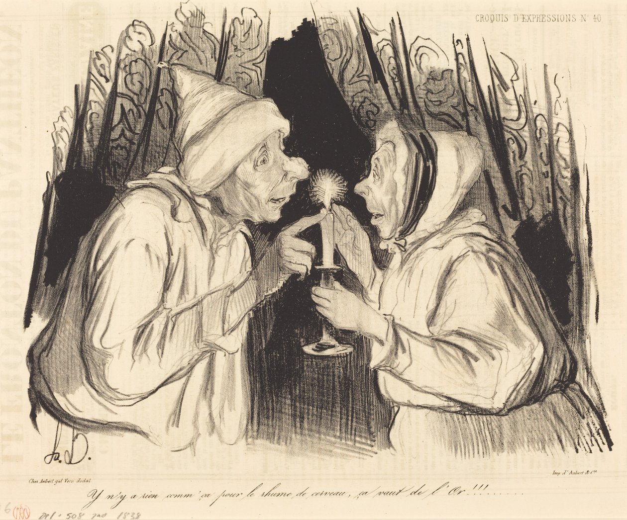 Er gaat niets boven dit voor verkoudheid... door Honoré Daumier