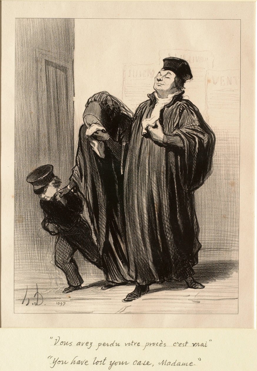 U hebt uw zaak verloren, mevrouw door Honoré Daumier