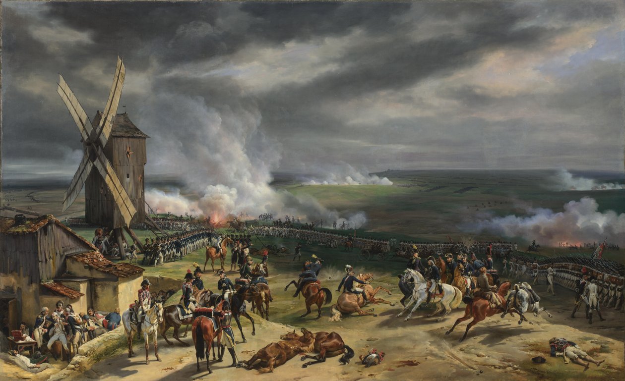 Slag bij Valmy door Emile Jean Horace Vernet