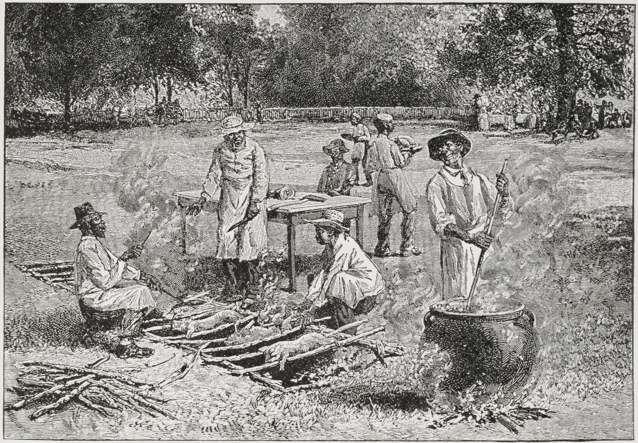 Een Zuidelijke Barbecue, illustratie uit 