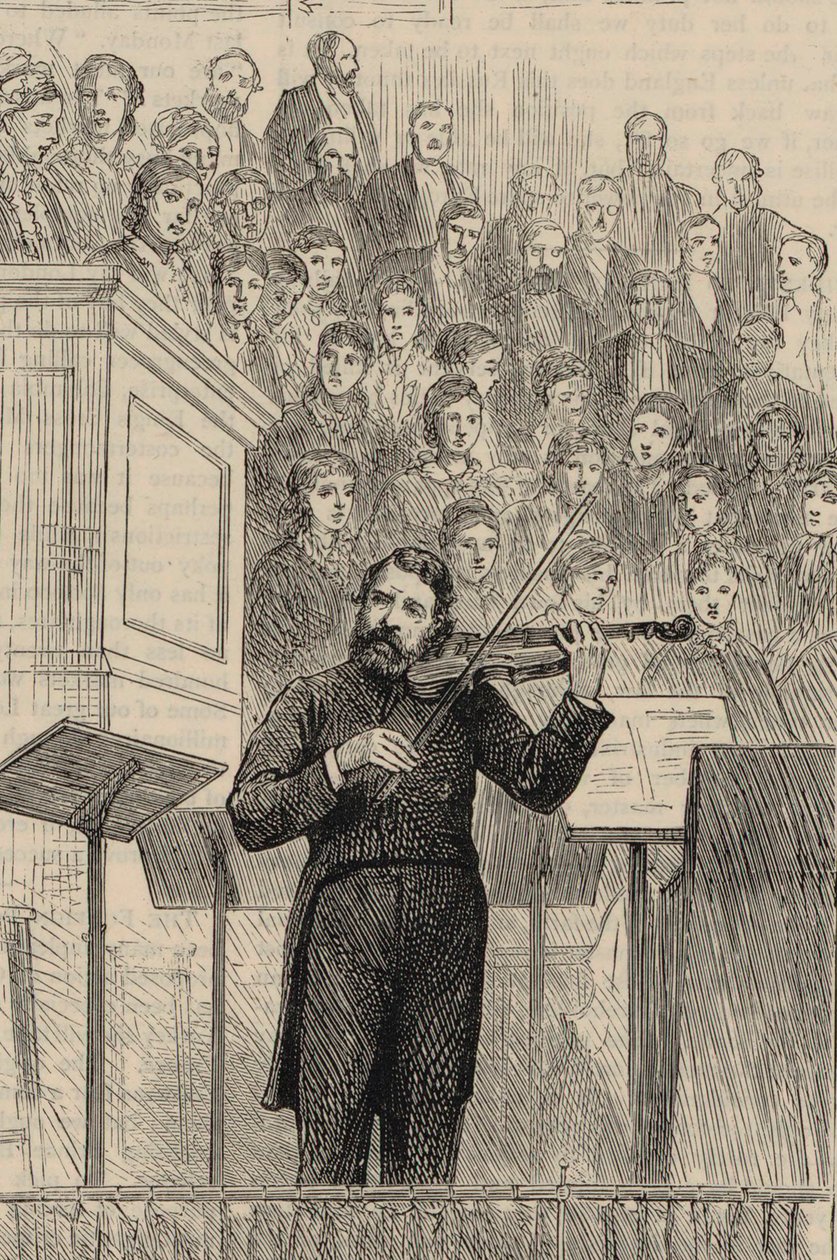 Portret van de violist en componist Joseph Joachim 1831-1907, 1877 door Horace Harral