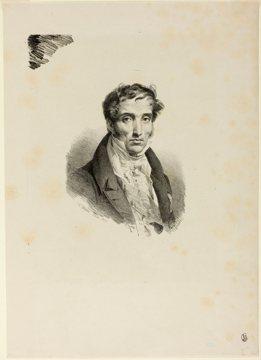 Portret van Pierre Guérin door Horace Vernet