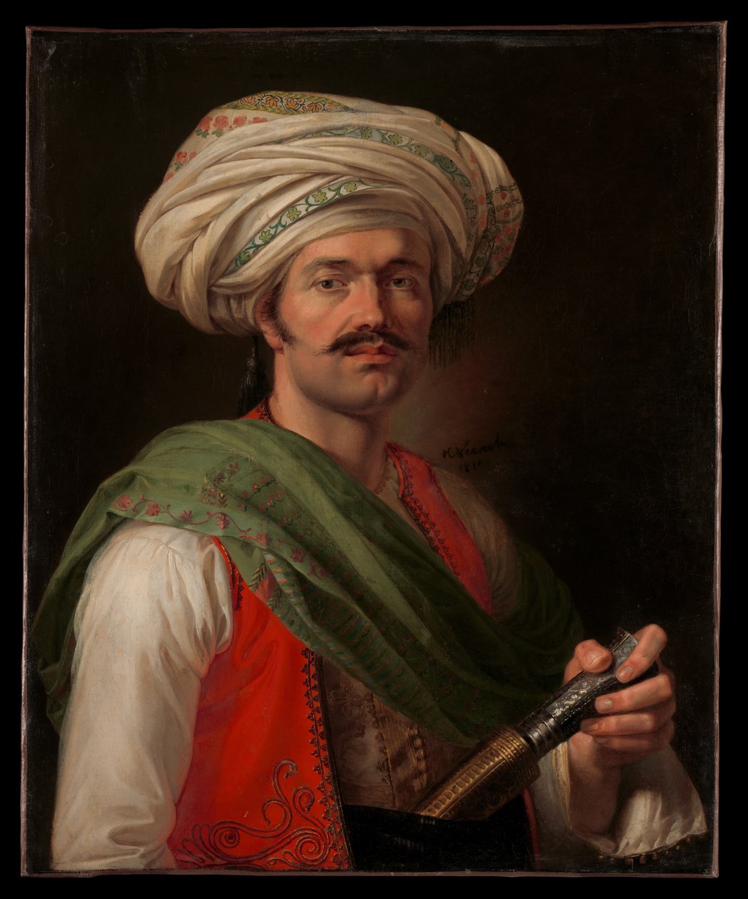 Portret van een „Mameluk“ door Horace Vernet