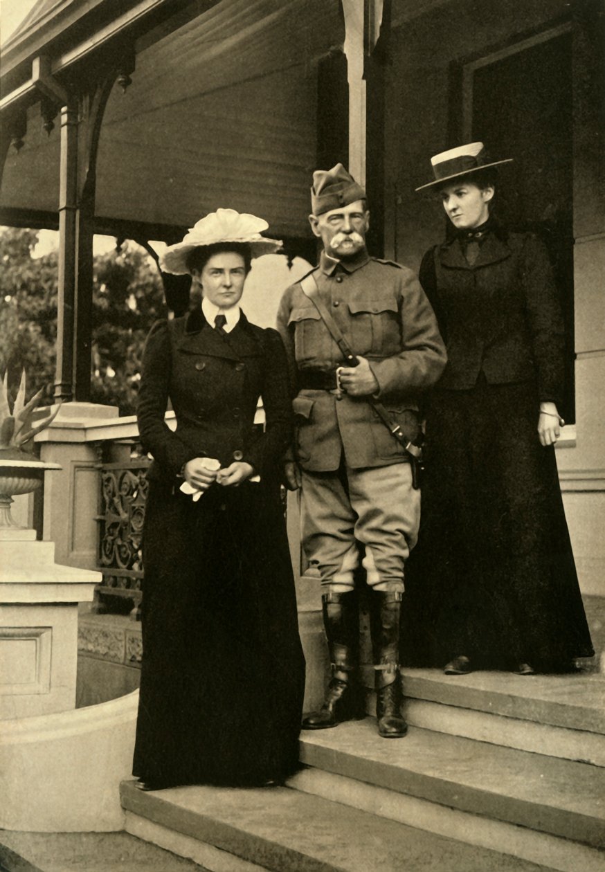 Lord Roberts en zijn dochters in Pretoria, 1900, 1901 door Horace Walter Nicholls