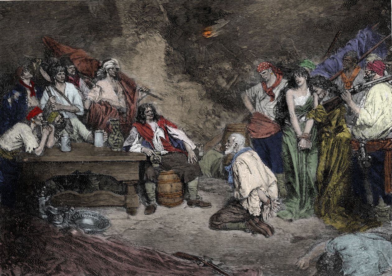 Sir Henry Morgan in Porto Bello door Howard (after) Pyle