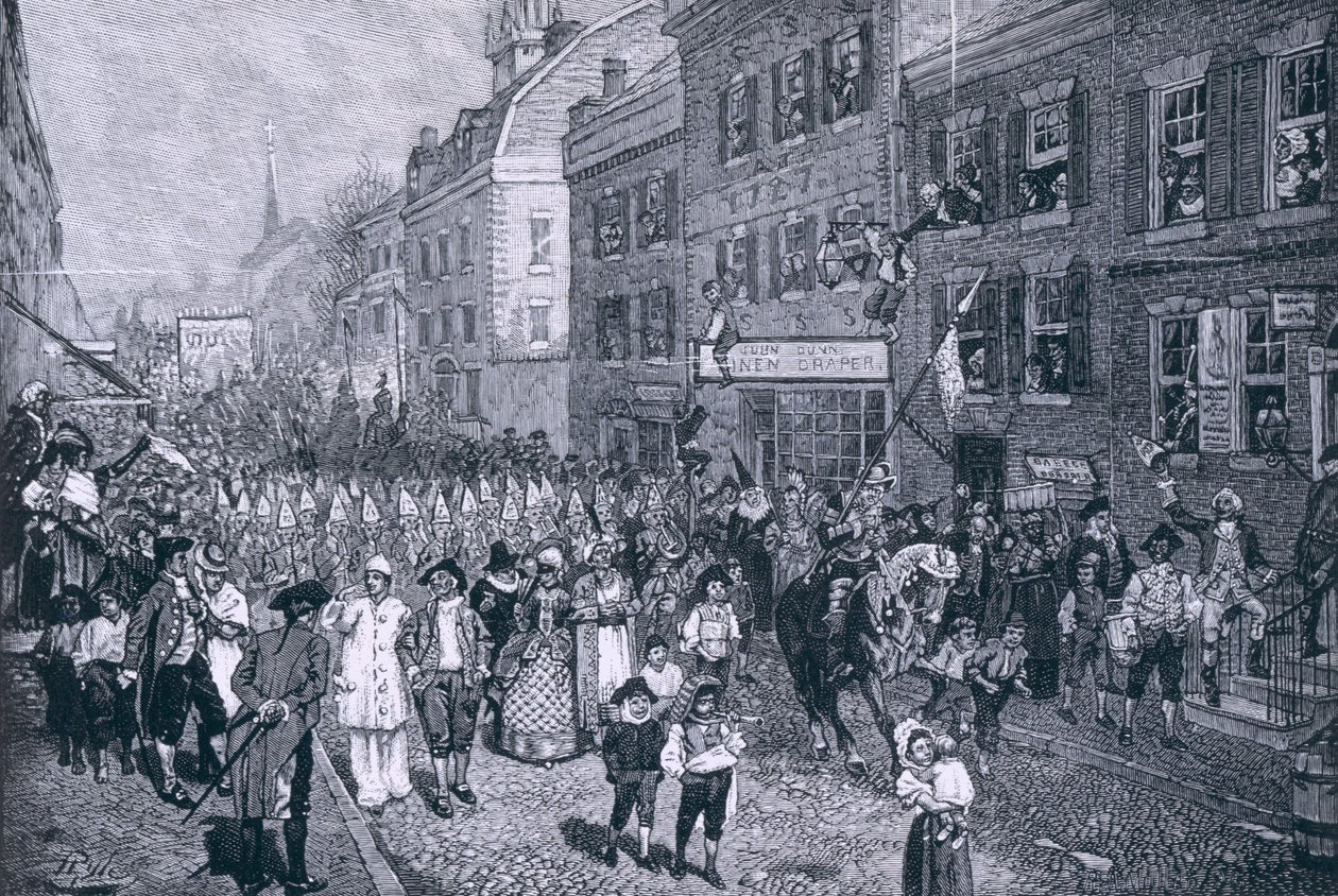 Carnaval in Philadelphia, illustratie uit 