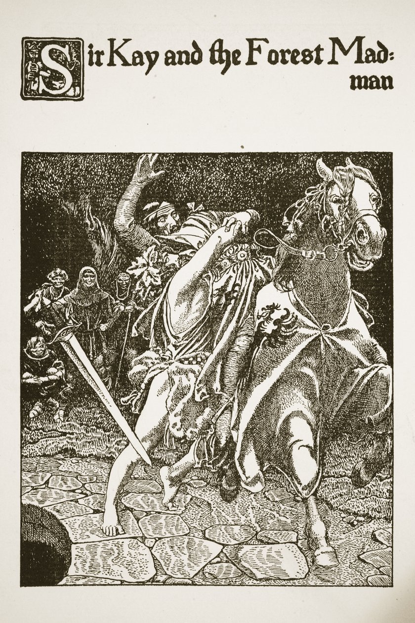 Sir Kay en de Bosgek, illustratie uit 