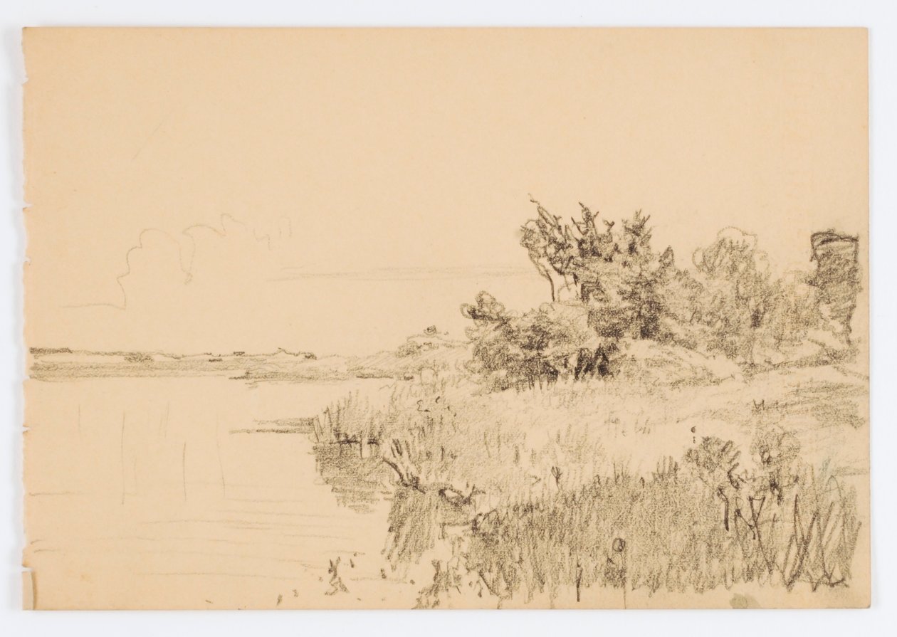 Zonder titel (kustlijn) door Howard Russell Butler