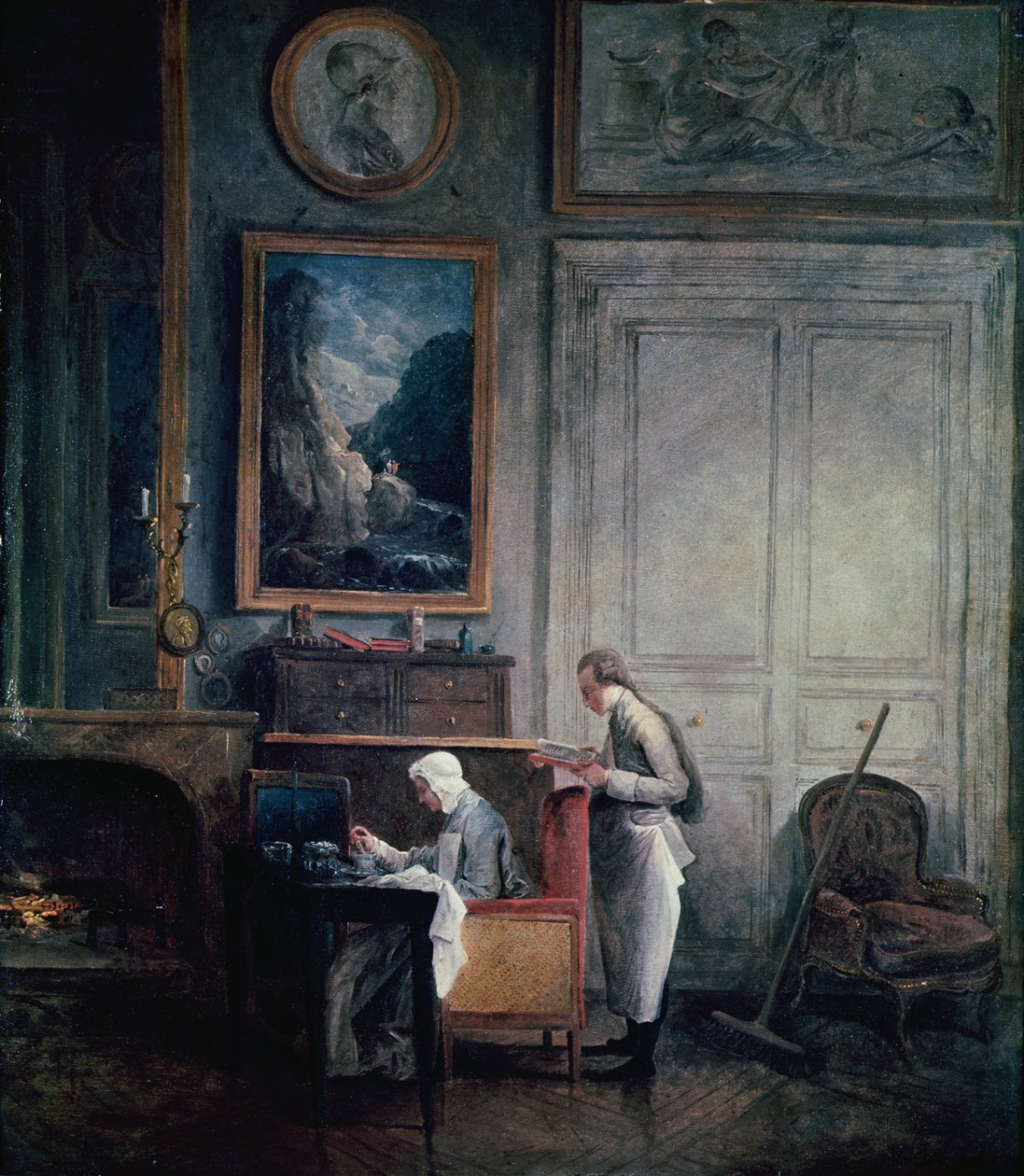Lunch van Madame Geoffrin door Hubert Robert