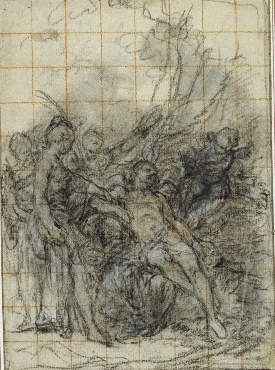 Dood van Adonis (?) door Hubert Francois Gravelot