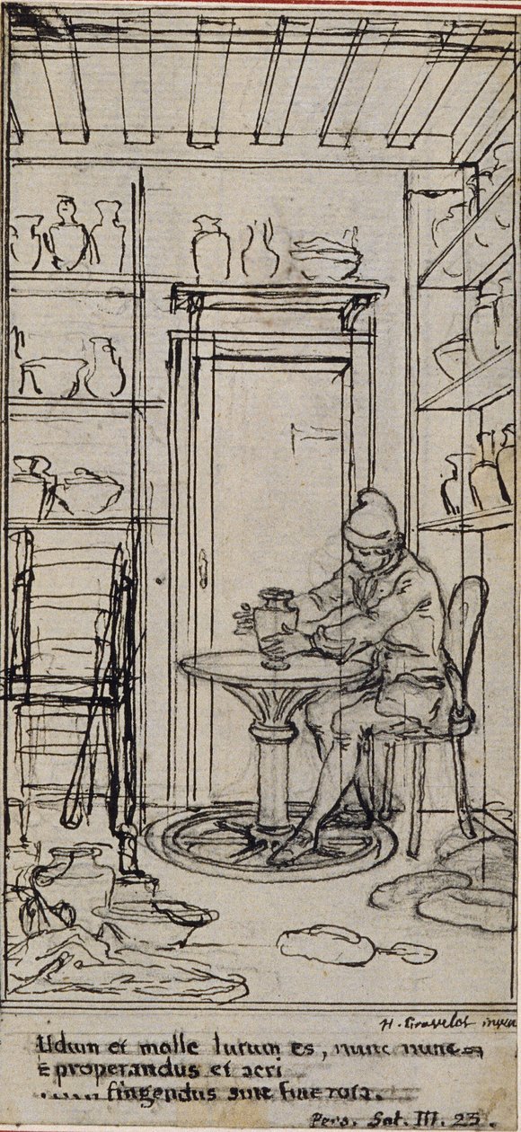 Studie voor vignet-frontispiece in Poncelot
