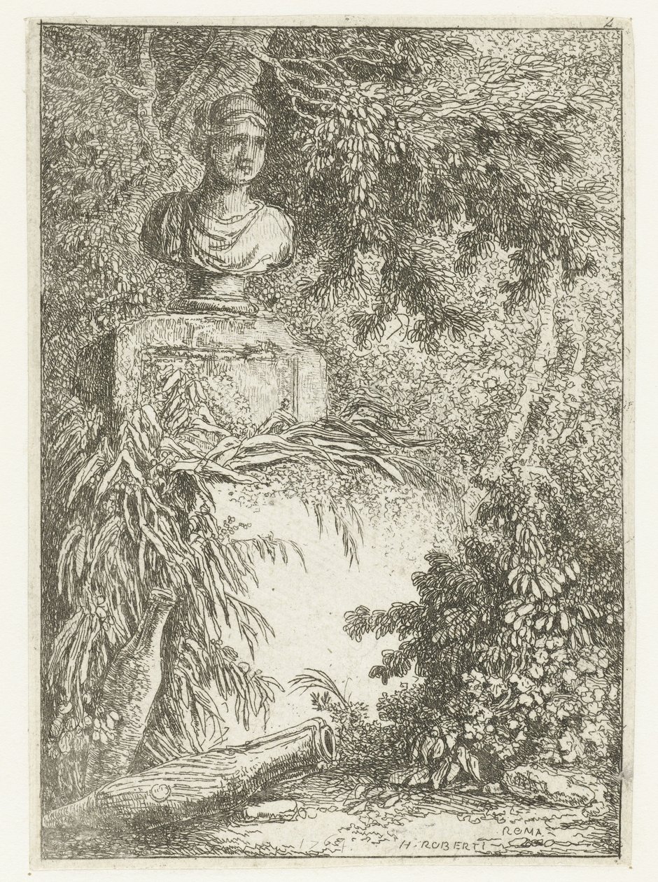 Buste door Hubert Robert