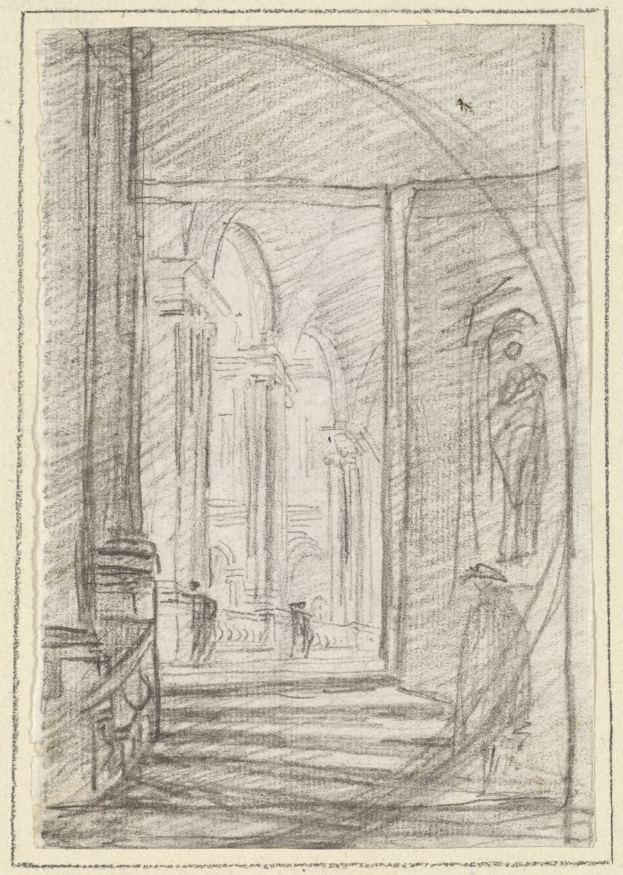 Interieur van een Romeins Paleis door Hubert Robert